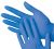 Textured Nitrile Examination PowderFree Gloves  Small Small Blue Examination