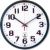 Radiocontrolled Atomic Wall Clock  Battery Operated  Slimline Plastic Frame  12.75 Diameter  Black Case/White Face 12.75 Diameter Black