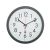SelfSet Wall Clock  Battery Operated  Plastic Contemporary Frame  14.5 Diameter  Black Case/White Face 14.5 Diameter Black