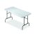 Rectangular Folding Table  600 lb weight capacity  60 W x 29 H x 30 D  Platinum Gray 60 x 29 x 30 Platinum 600Pound Capacity
