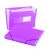 SKILCRAFT Poly Expanding Storage Files  12tab  1.25 tabs  Flap and Cord Closure  Purple Letter Purple 12Tab