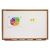 7110013347082, SKILCRAFT Magnetic Porcelain Dry Erase Board, 72 x 48, White Surface, Natural Oak Frame