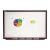 7110016305169, SKILCRAFT Magnetic Porcelain Dry Erase Board, 36 x 24, White Surface, Natural Mahogany Frame