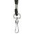 8455016452730, SKILCRAFT Polyester Cord Lanyard, Metal JHook Fastener, 36 Long, Black, Dozen