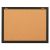 7195016511284, SKILCRAFT Cork Board, 36 x 24, Natural Tan Surface, Black Aluminum Frame