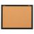 7195016511298, SKILCRAFT Cork Board, 24 x 18, Natural Tan Surface, Black Aluminum Frame