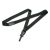 8455016130197, SKILCRAFT Breakaway Lanyard, Plastic Swivel Hook Fastener, 36 Long, Nylon, Black, Dozen