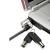 5340013842016, SKILCRAFT Kensington Laptop Security Lock and Cable, 6 ft, 2 Keys, Silver