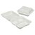 7350016646909, SKILCRAFT Clamshell Hinged Lid ToGo Food Containers, 3 Compartments, 9 x 9 x 3, White, Paper, 200/Box