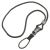 8455016660465, SKILCRAFT Breakaway Lanyard, Plastic Loop Fastener, 36 Long, Black, Dozen