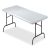 7110016716417, SKILCRAFT Blow Molded Folding Tables, Rectangular, 30w x 60d x 29h, Platinum