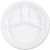7350012636700, SKILCRAFT Waterproof Paper Plates, 10.25 dia, White, 500/Box
