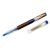 7520015068497 SKILCRAFT Liquid Magnus Needle Tip Hybrid Gel Pen, Stick, ExtraFine 0.5 mm, Blue Ink, Clear/Blue Barrel, Dozen
