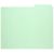 7530009886515, SKILCRAFT File Guide Card, 3Tab, 11.75 x 10, Light Green, 1 Set