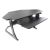 7110016925299, SKILCRAFT Desktop SitStand Workstation, Corner Unit, 42 x 36 x 20, Black