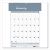 7510016935078, SKILCRAFT 12Month Wall Calendar, 8.5 x 11, White/Blue/Gray Sheets, 12Month (Jan to Dec): 2025